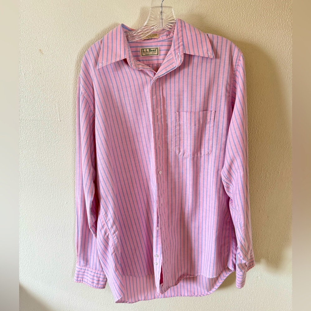 Vintage LL Bean button down shirt size large 16.5”
